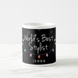 Best Stylist Christmas Lights Mug