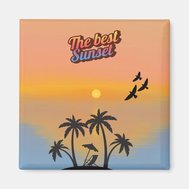 Best sunset, magnet (Front)