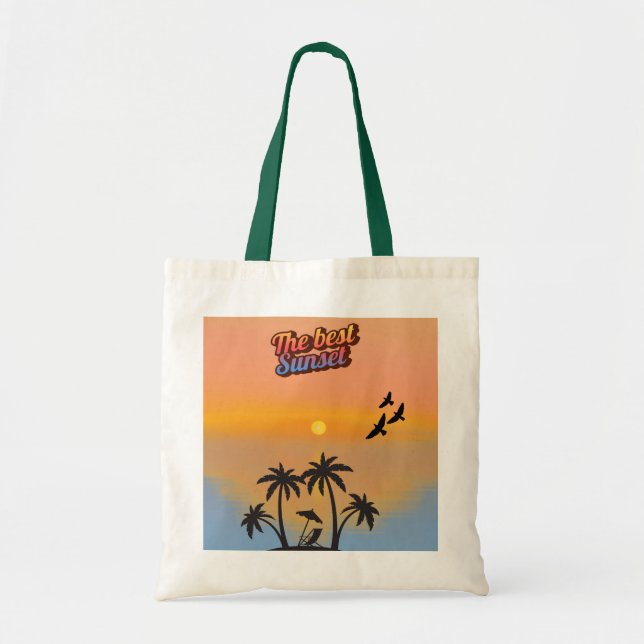 Best sunset. tote bag (Front)