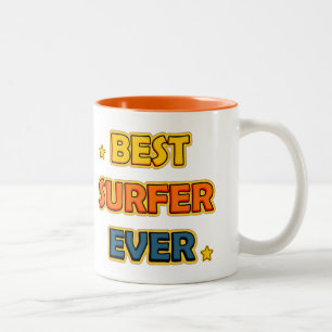 Best Surfer ever Two-Tone Coffee Mug