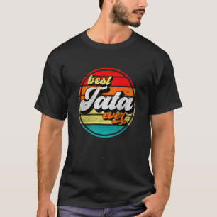 Best Tata Ever Father s Day Grandpa Vintage Retro  T-Shirt