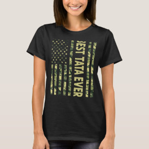 Best Tata Ever US American Flag Funny Grandpa Fath T-Shirt