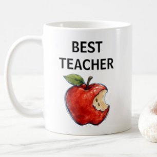BEST TEACHER Apple Educator Gift Coffee Mug