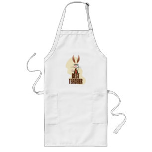 Best Teacher Bunny Rabbit Classroom Humour Long Apron