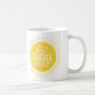 Best Teacher Custom Mug, Personalised Gift Coffee Mug
