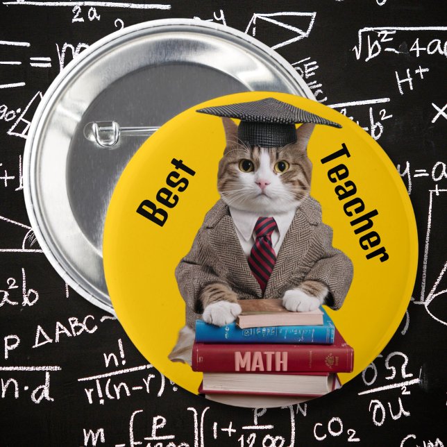 Best Teacher end of term School Appreciation 6 Cm Round Badge (Creator Uploaded)