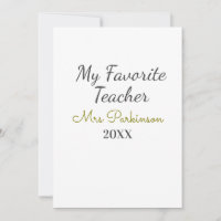 Best teacher ever add name date year simple school