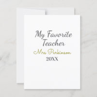 Best teacher ever add name date year simple school