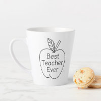 Best Teacher Ever Apple Outline 
