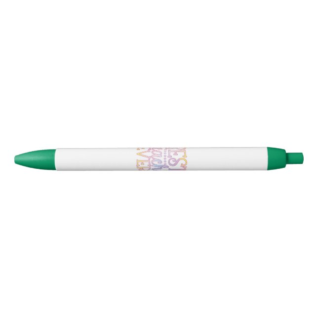 Best Teacher Ever Black Ink Pen (Front)
