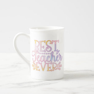 Best Teacher Ever Bone China Mug