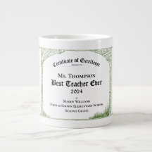 Best Teacher Ever Certificate of Excellence