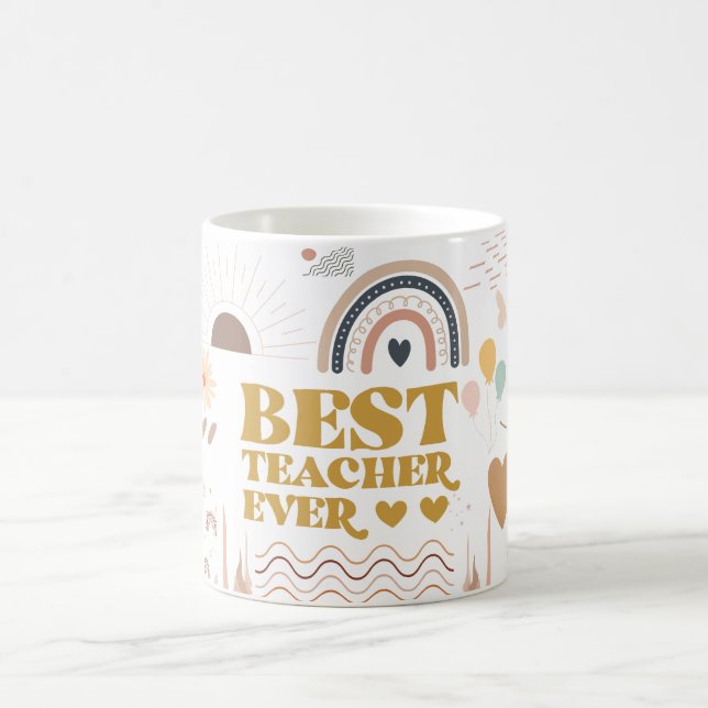 best teacher ever coffee mug (Center)
