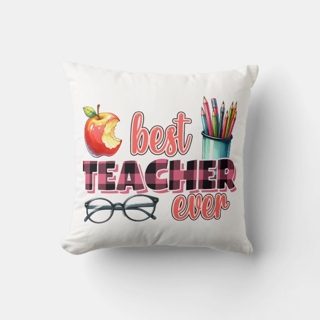 Best Teacher Ever Cushion (Front)