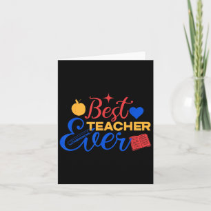 Best Teacher Ever Cute Back To School For Teacher  Card