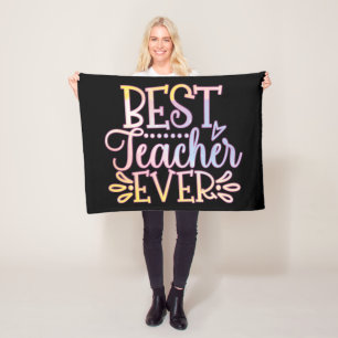 Best Teacher Ever Fleece Blanket