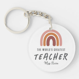 Best Teacher Ever Gift Key Ring