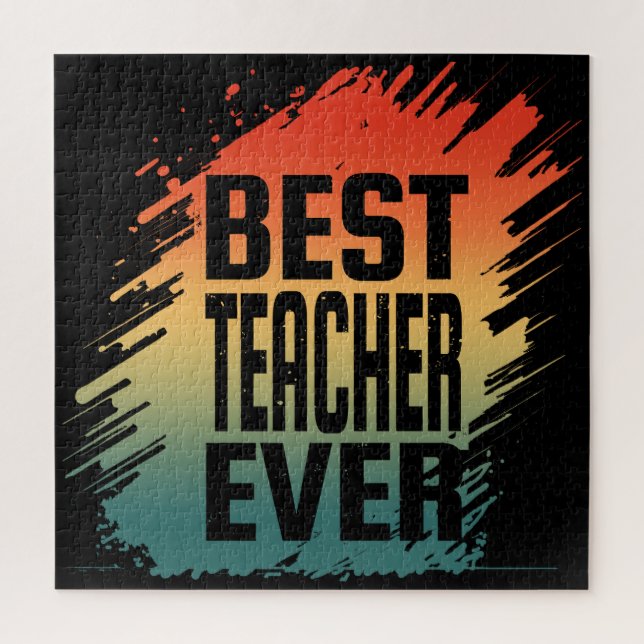 BEST TEACHER EVER JIGSAW PUZZLE (Vertical)