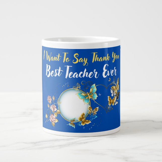 Best Teacher Ever Large Coffee Mug (Front)