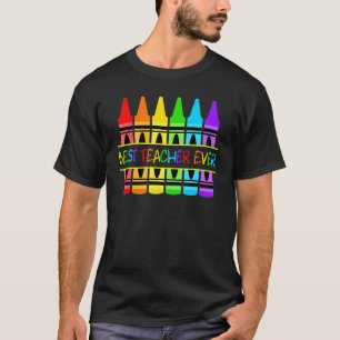 Best Teacher Ever Lgbt Pride Proud Lgbt Q Ally Tea T-Shirt