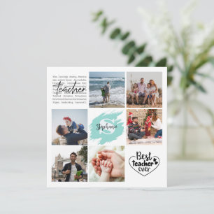 Best Teacher Ever Personalised Photo Collage