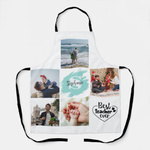 Best Teacher Ever Personalised Photo Collage Apron