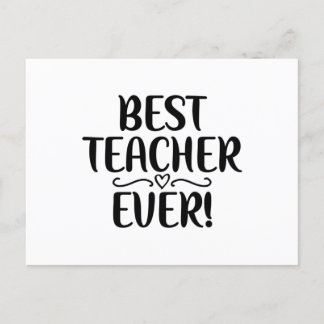 Best Teacher Ever Postcard