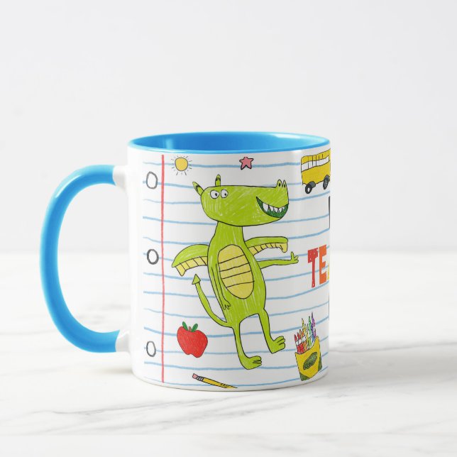 "Best Teacher Ever" Rudy & Rocky Mug (Left)