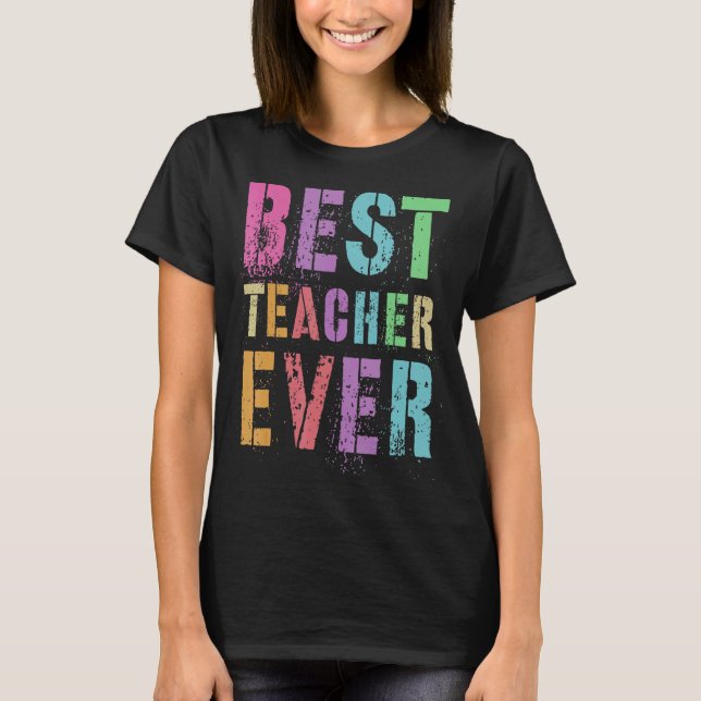 Best Teacher Ever Thank You Hello Summer Appreciat T-Shirt (Front)