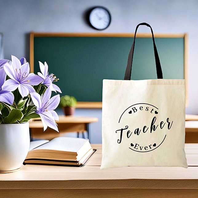 Best Teacher ever Tote Bag (Creator Uploaded)