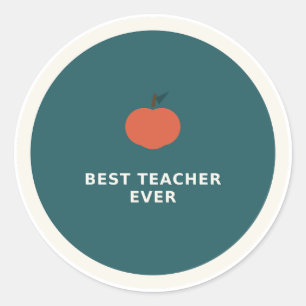 Best Teacher Ever Vinyl Sticker