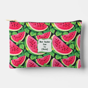 Best Teacher Ever – Watermelon Accessory Pouch