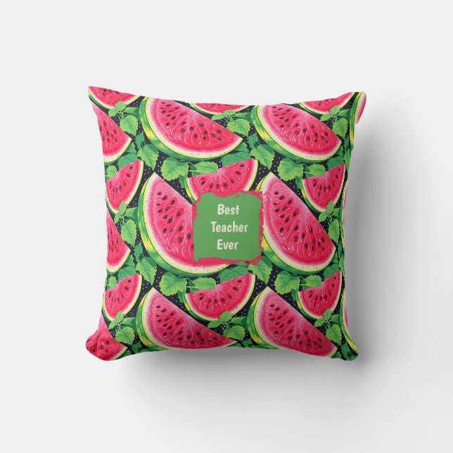 Best Teacher Ever – Watermelon Coffee Mug Cushion (Front)