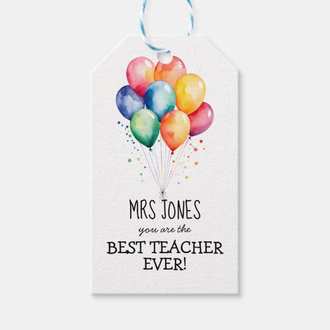 best teacher gift tags (Front)