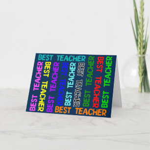 Best Teacher Greeting Card