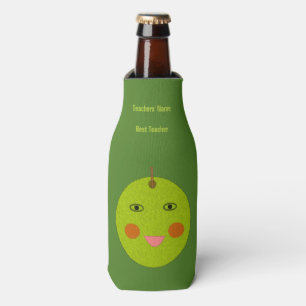 Best Teacher Happy Apple Custom Bottle Cooler