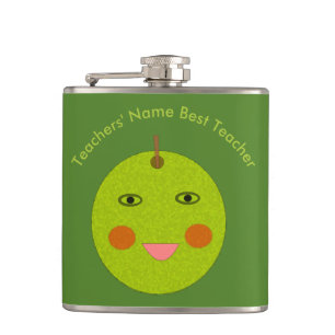 Best Teacher Happy Apple Custom Flask