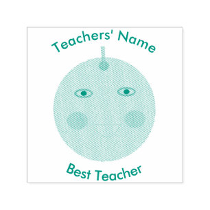 Best Teacher Happy Apple Custom Self Inking Self-inking Stamp