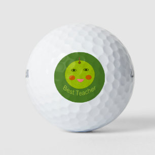 Best Teacher Happy Apple Golf Ball