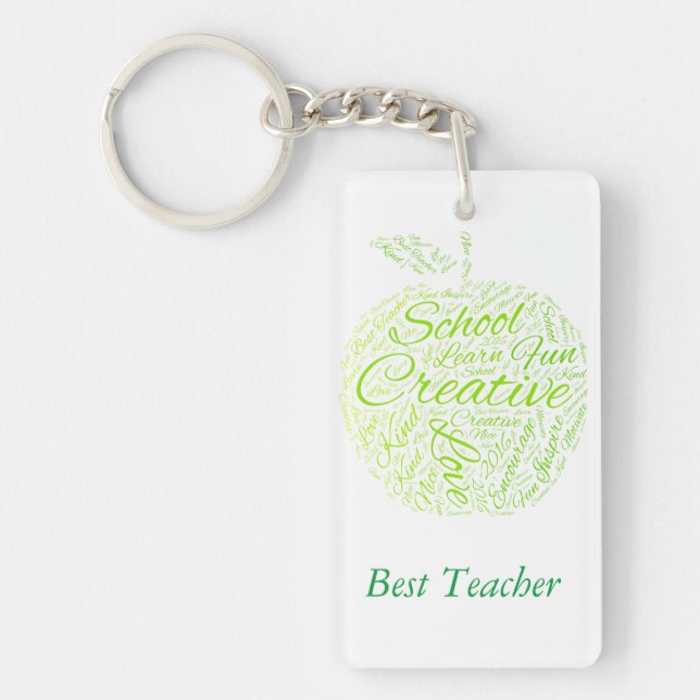 Best Teacher Keyring (Front)