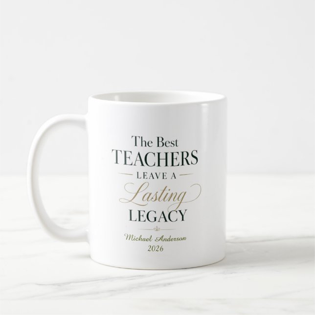 Best Teacher Legacy Coffee Mug (Left)