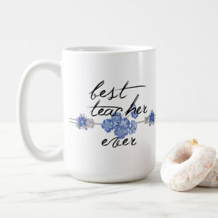 Best Teacher Monogram Coffee Mug