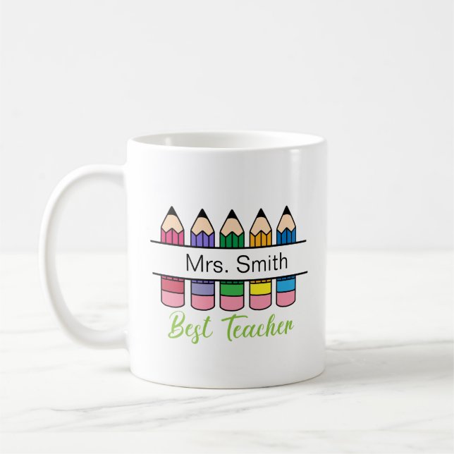 Best Teacher Mug Personalised Gift For Teacher (Left)