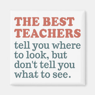 BEST TEACHERS custom colour magnet