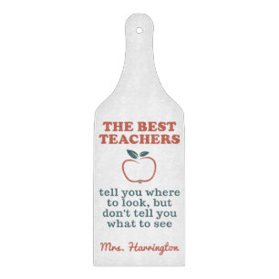 BEST TEACHERS custom name cutting board