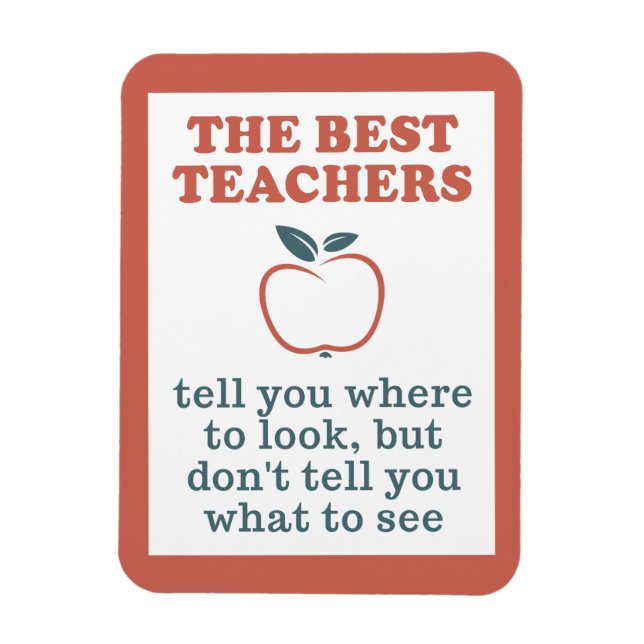 BEST TEACHERS magnet (Vertical)