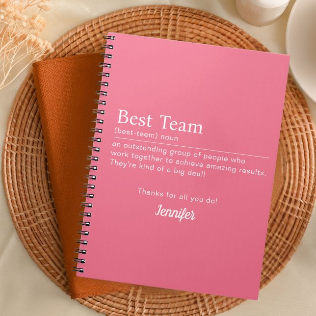 Best Team Corporate Staff Appreciation Employee Notebook (Creator Uploaded)
