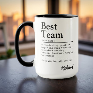 Best Team Definition Custom Employee Appreciation Mug