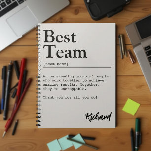 Best Team Definition Customisable Team Spirit Notebook