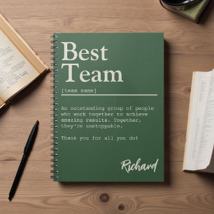 Best Team Definition Elegant Personalised Teamwork Notebook